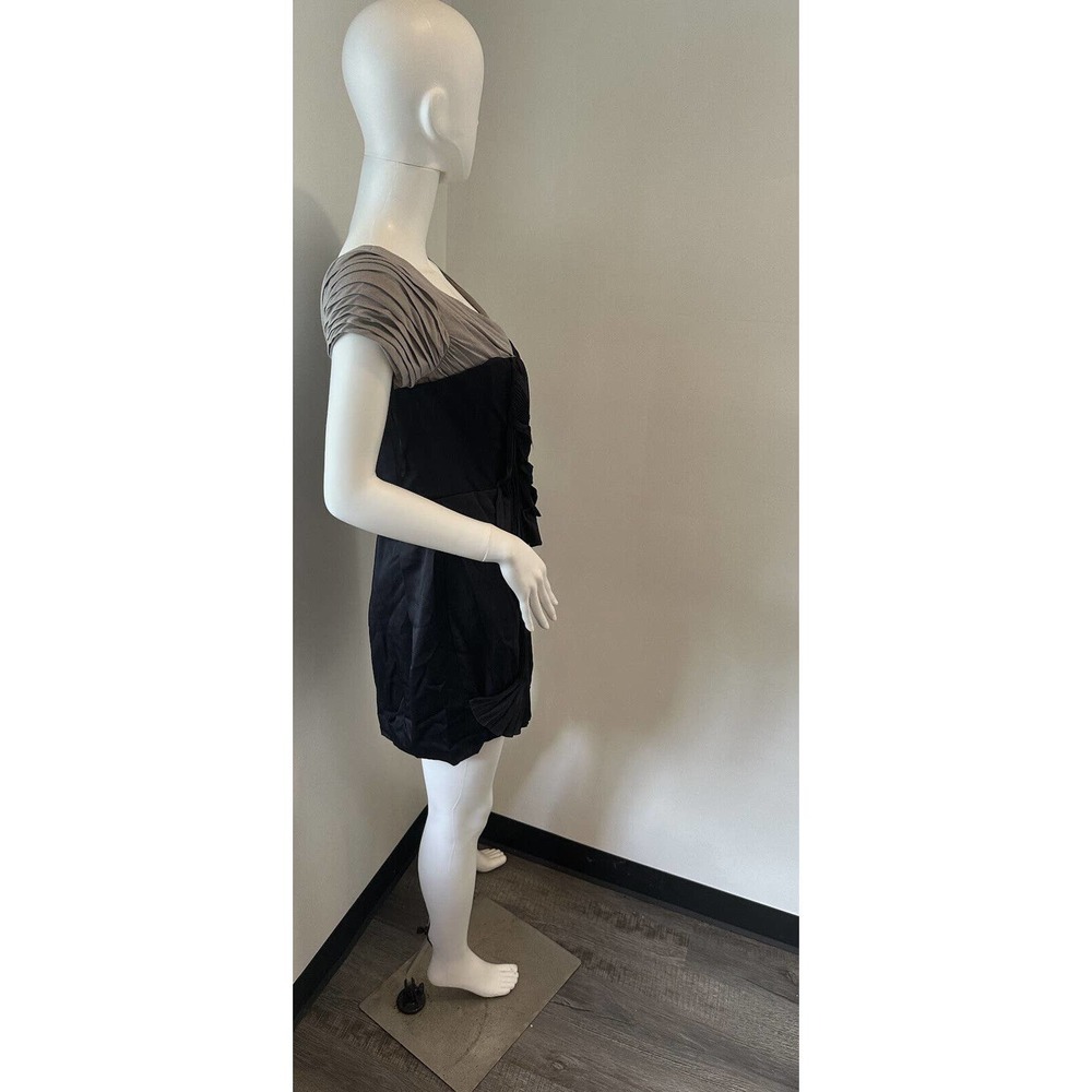 BCBG Womens Runway Dress Blue Gray Dress Size 6 NWT $418 - Picture 6 of 15